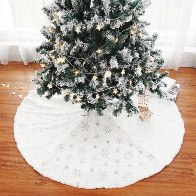 Polyester Christmas Tree Skirt in 3 Colors
