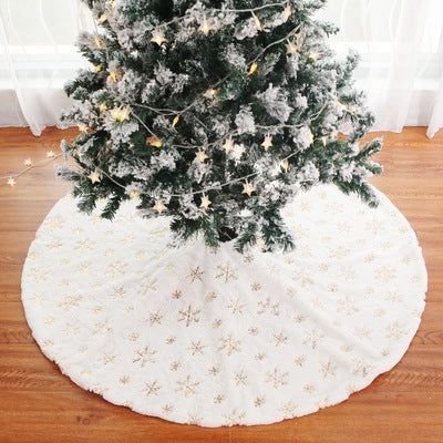 Polyester Christmas Tree Skirt in 3 Colors