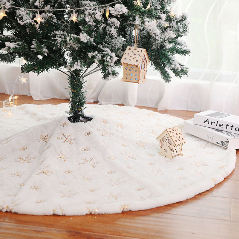Polyester Christmas Tree Skirt in 3 Colors