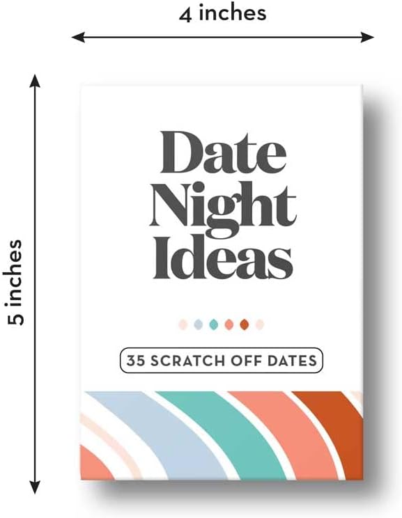 Romantic Couples Gift - Fun & Adventurous Date Night Box - Scratch off Card Game with Exciting Ideas for Couple: Girlfriend, Boyfriend, Newlywed, Wife or Husband.